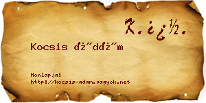 Kocsis Ádám névjegykártya